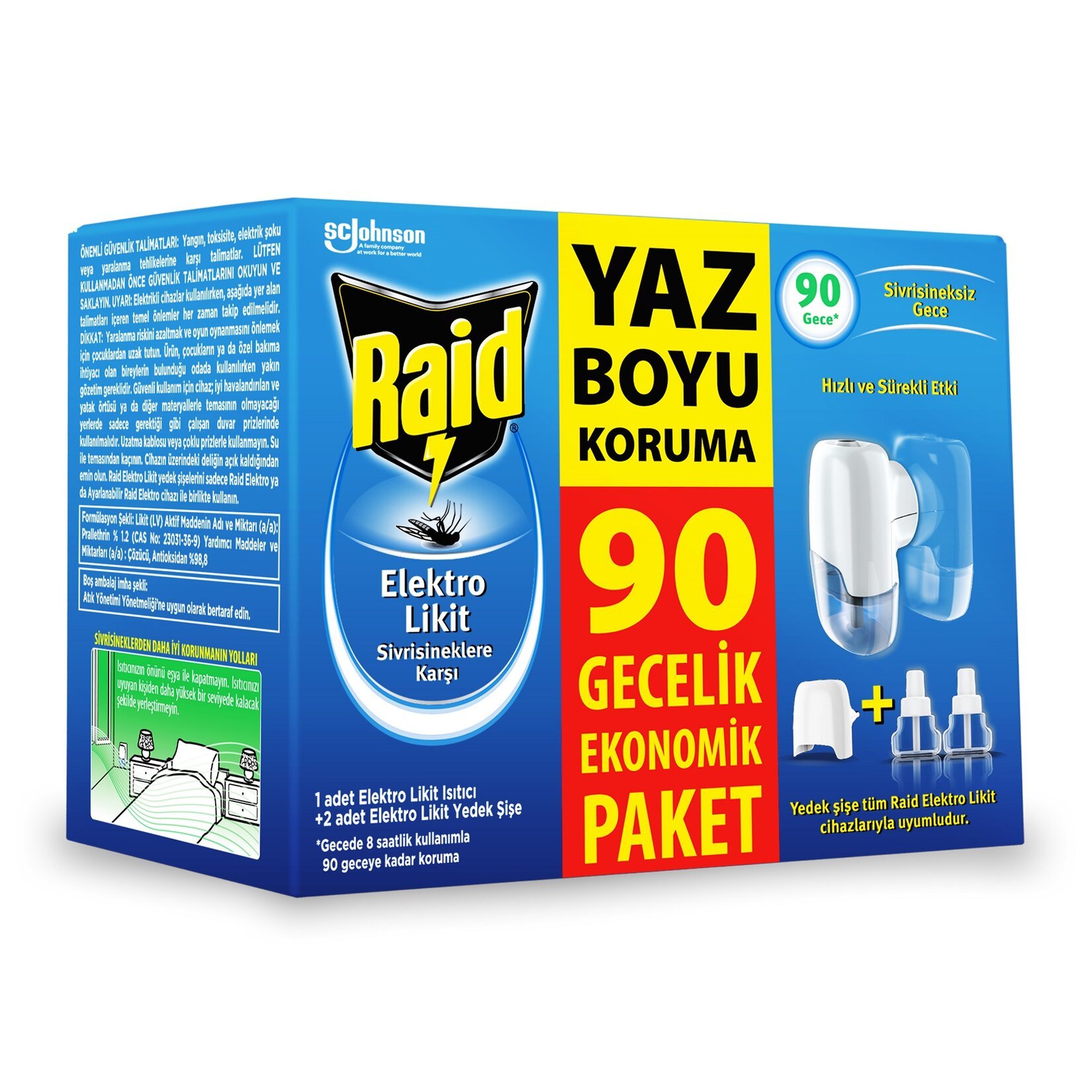 Raid Makine + Likit Yedek 90 Gece - Migros