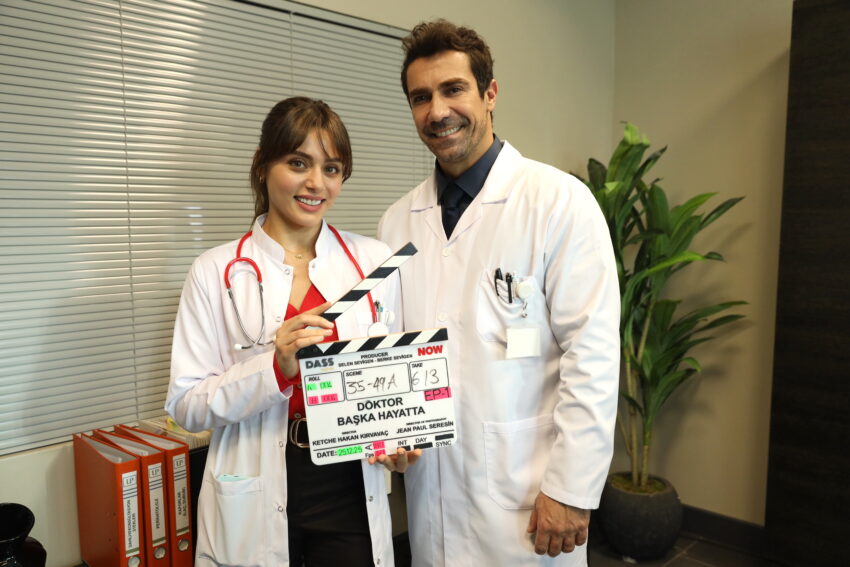 İbrahim Çelikkol ve Sıla Türkoğlu’lu “Doktor Başka Hayatta” dizisinin setinden ilk kareler